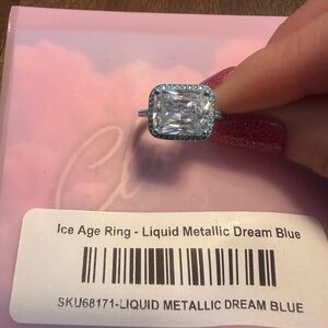 Ice Age Ring - Liquid Metallic Dream Blue
